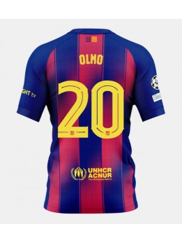 Muži Futbalové oblečenie Barcelona Dani Olmo #20 2025-26 Krátky Rukáv - Domáci